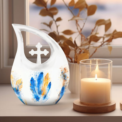 Large Feather Urn