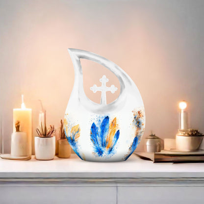 Large Feather Urn