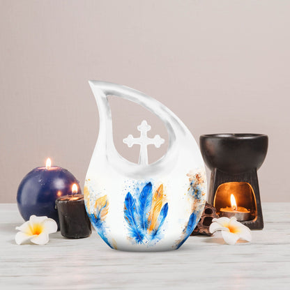 Large Feather Urn