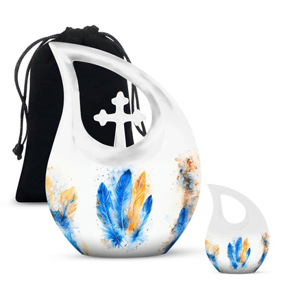 Large Feather Urn
