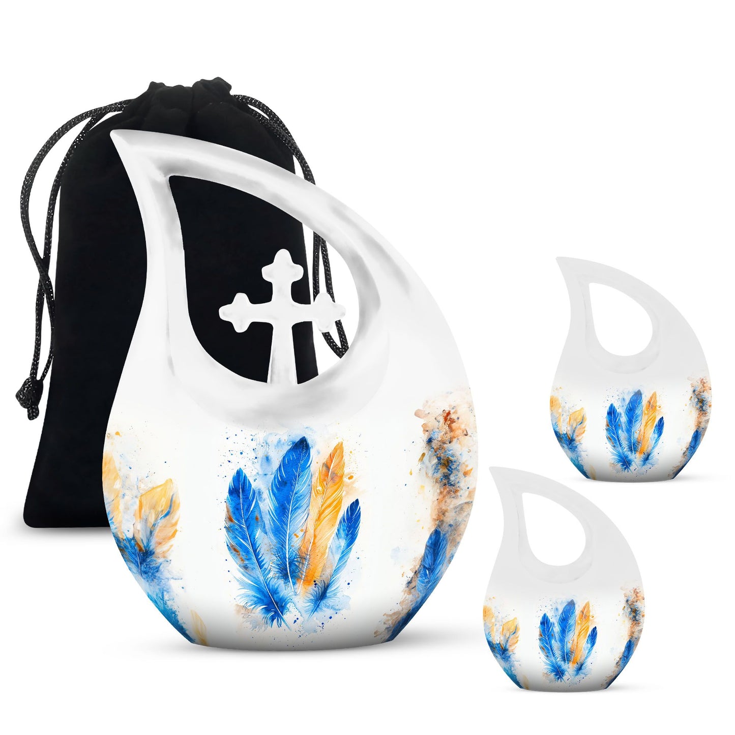 Large Feather Urn