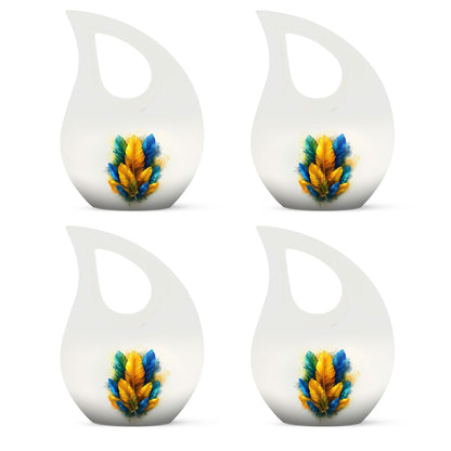 Cross Drop Feather Urn