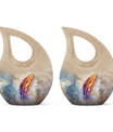 Feather Urn For Human Remains Funeral - Memorial Keepsakes For Ashes