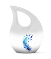 Feather Blue Flying Bird Cremation Urns - Memorial Urn For Women Ashes
