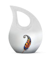 White Feather Urn For Human Ashes - Urn For Female