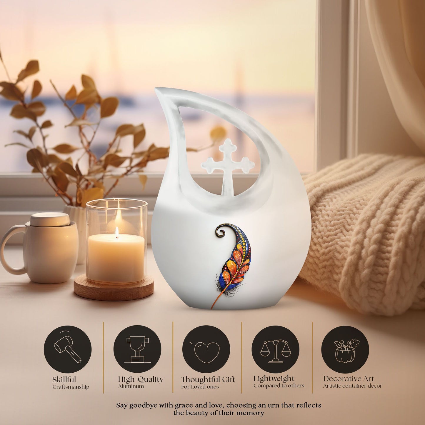 Feather Urn