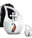 White Feather Urn For Human Ashes - Urn For Female