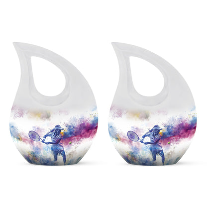 Tennis theme large urn