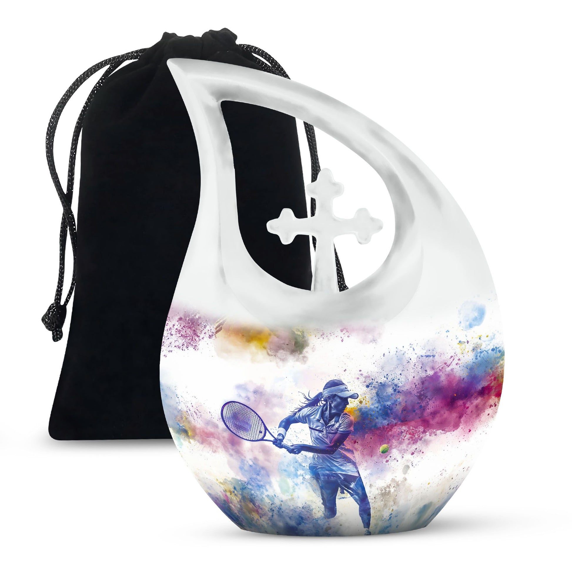 Tennis Tribute Urns For Funeral Ashes - Adult Cremation Urn
