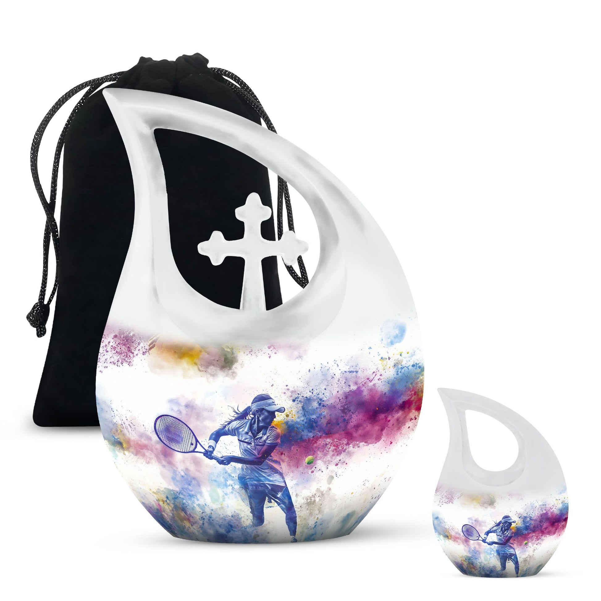 Tennis Tribute Urns For Funeral Ashes - Adult Cremation Urn