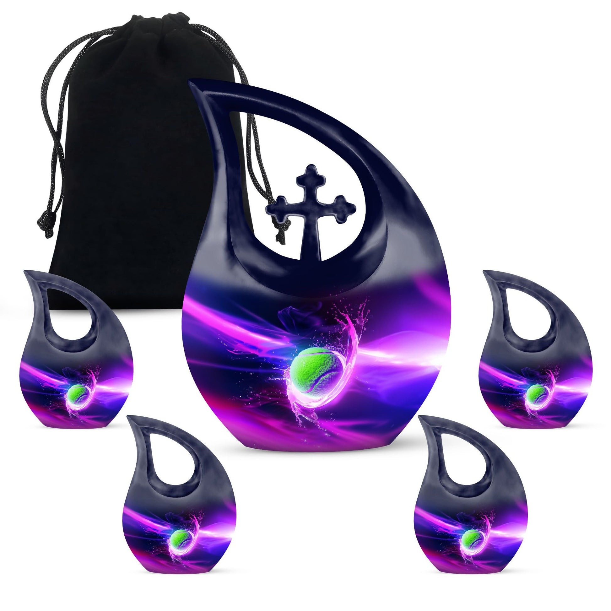 Green Tennis Ball Funeral Urn - Urn For Athletes