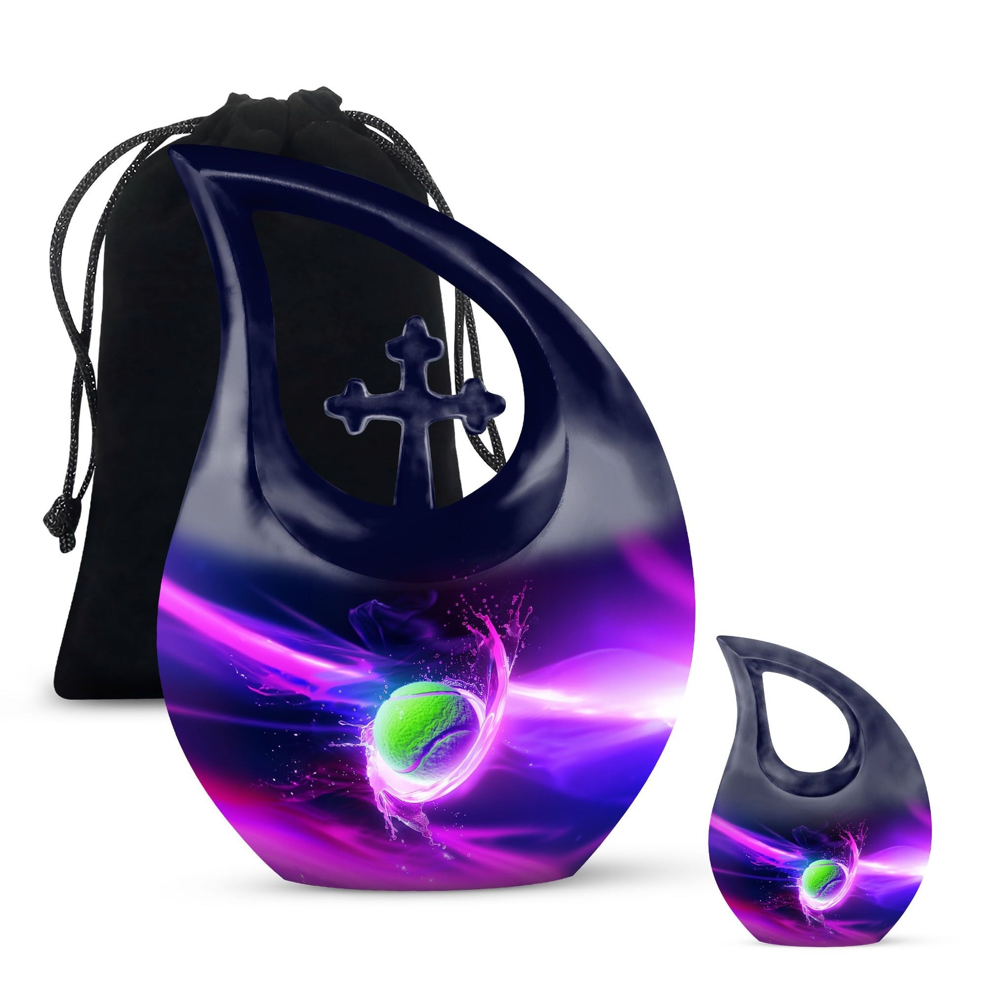 Green Tennis Ball Funeral Urn - Urn For Athletes