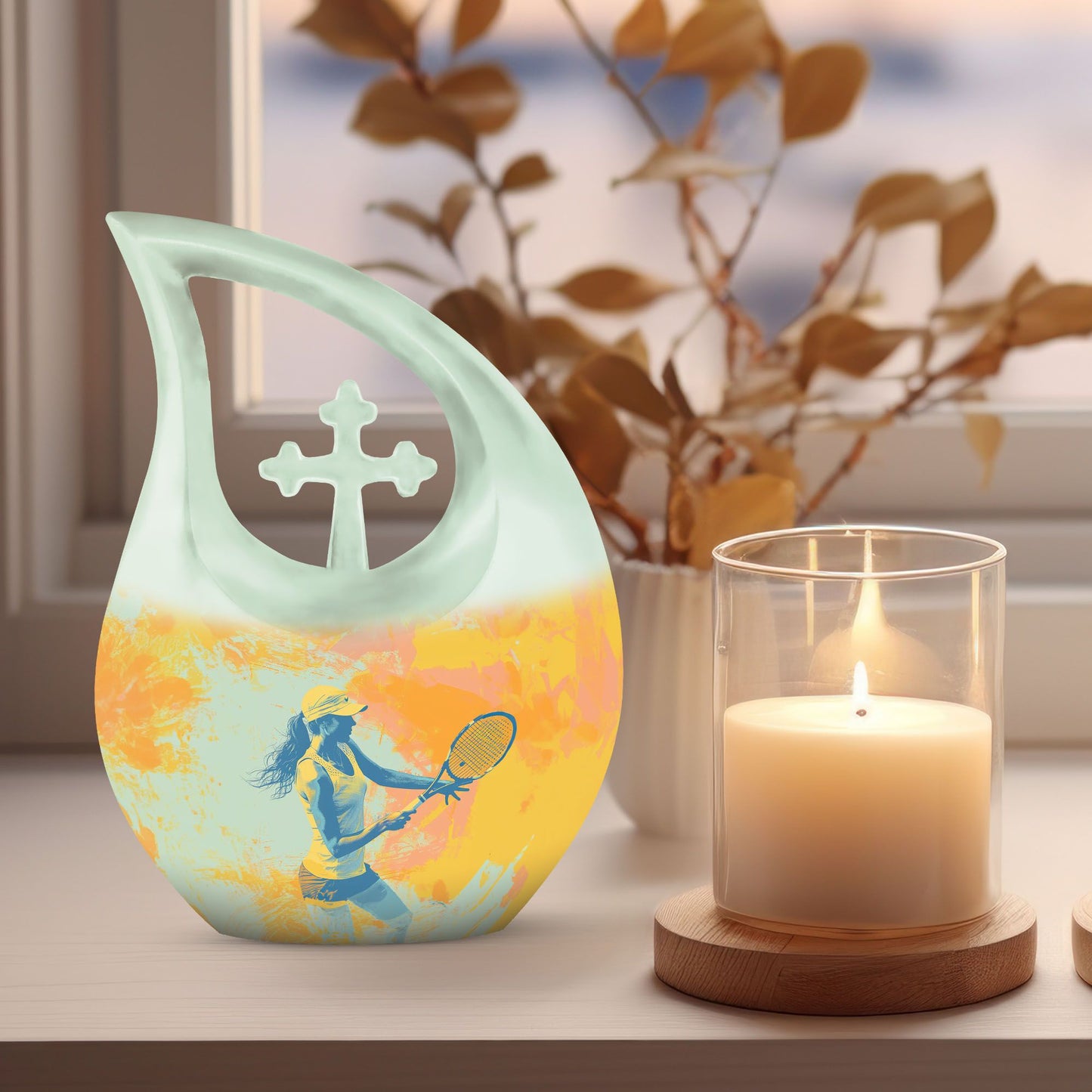 Tennis Memorial Urn for Ashes