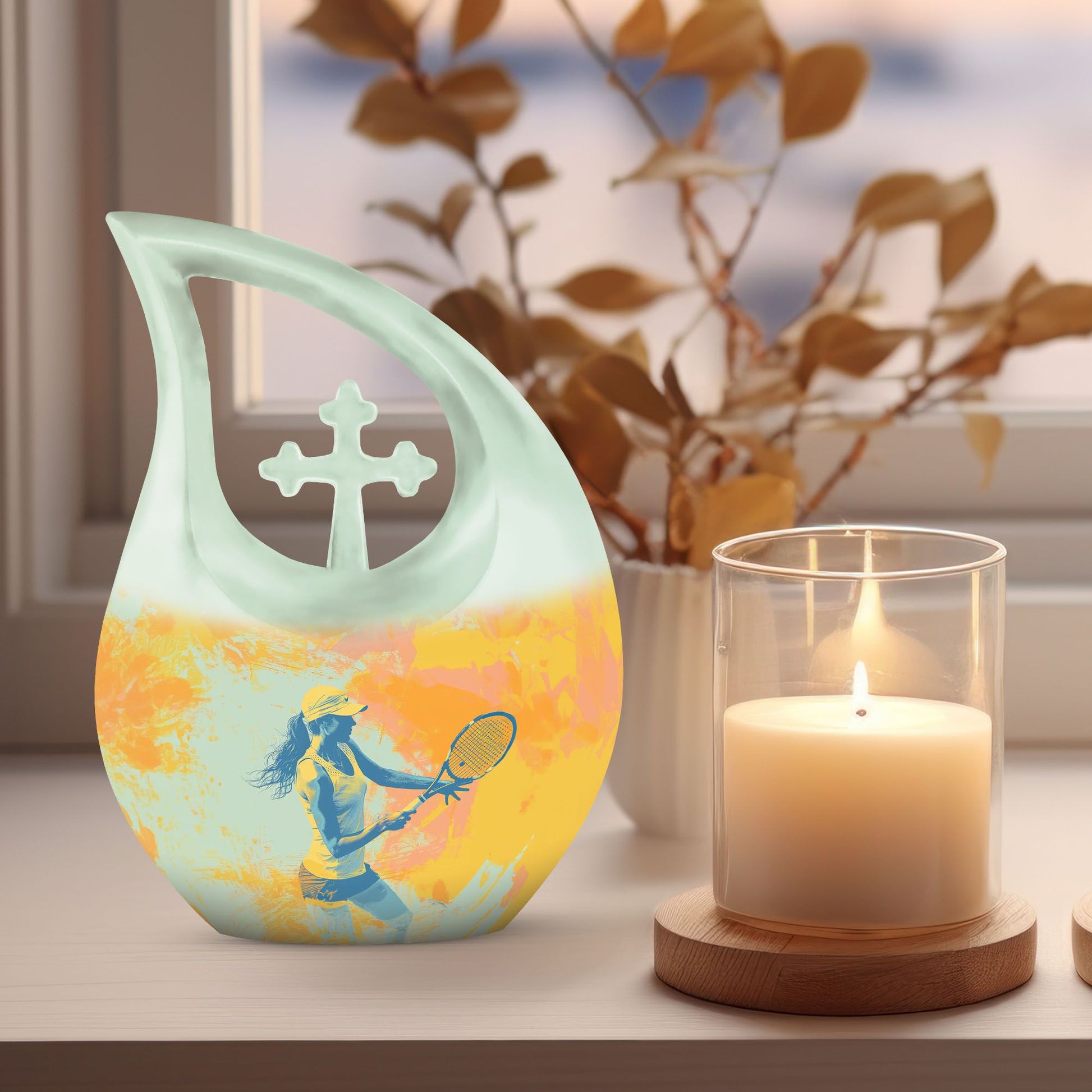 Tennis Memorial Urn for Ashes