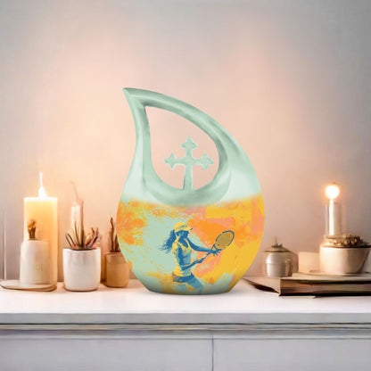 Tennis Memorial Urn for Ashes