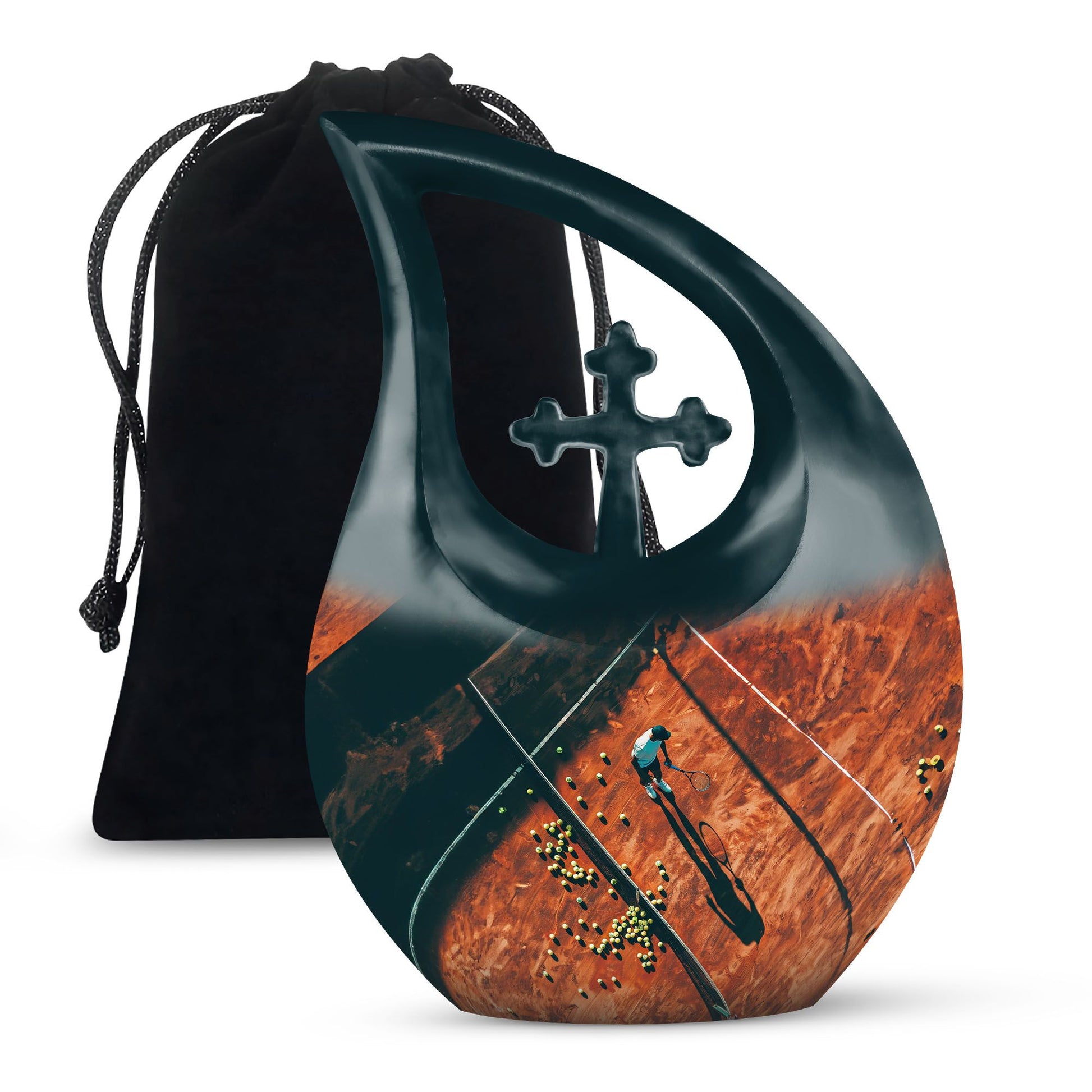 Tennis Themed Mini Urn for ashes