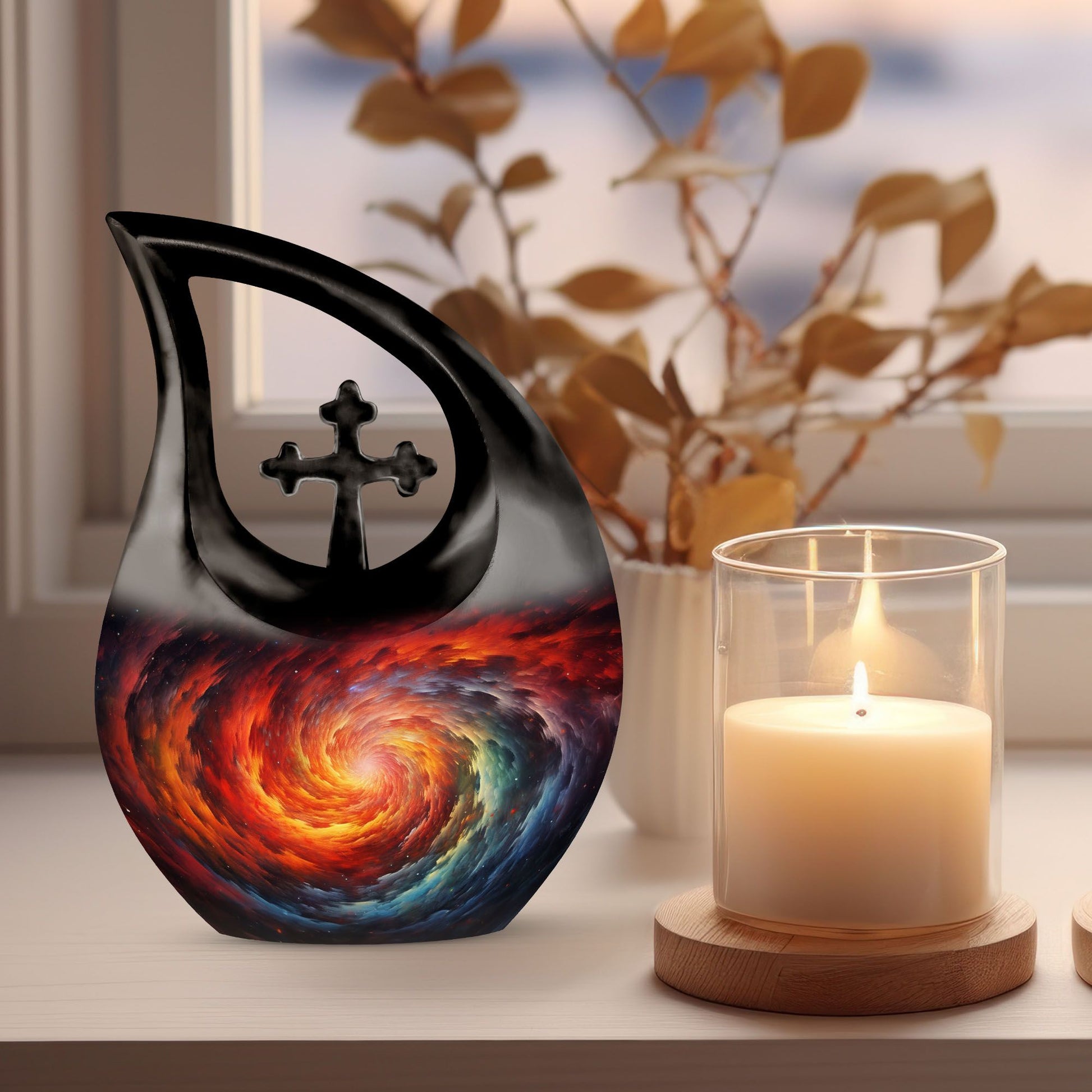 Galaxy memorial urn