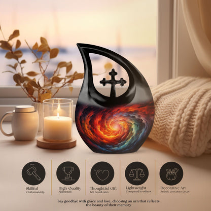 Galaxy memorial urn