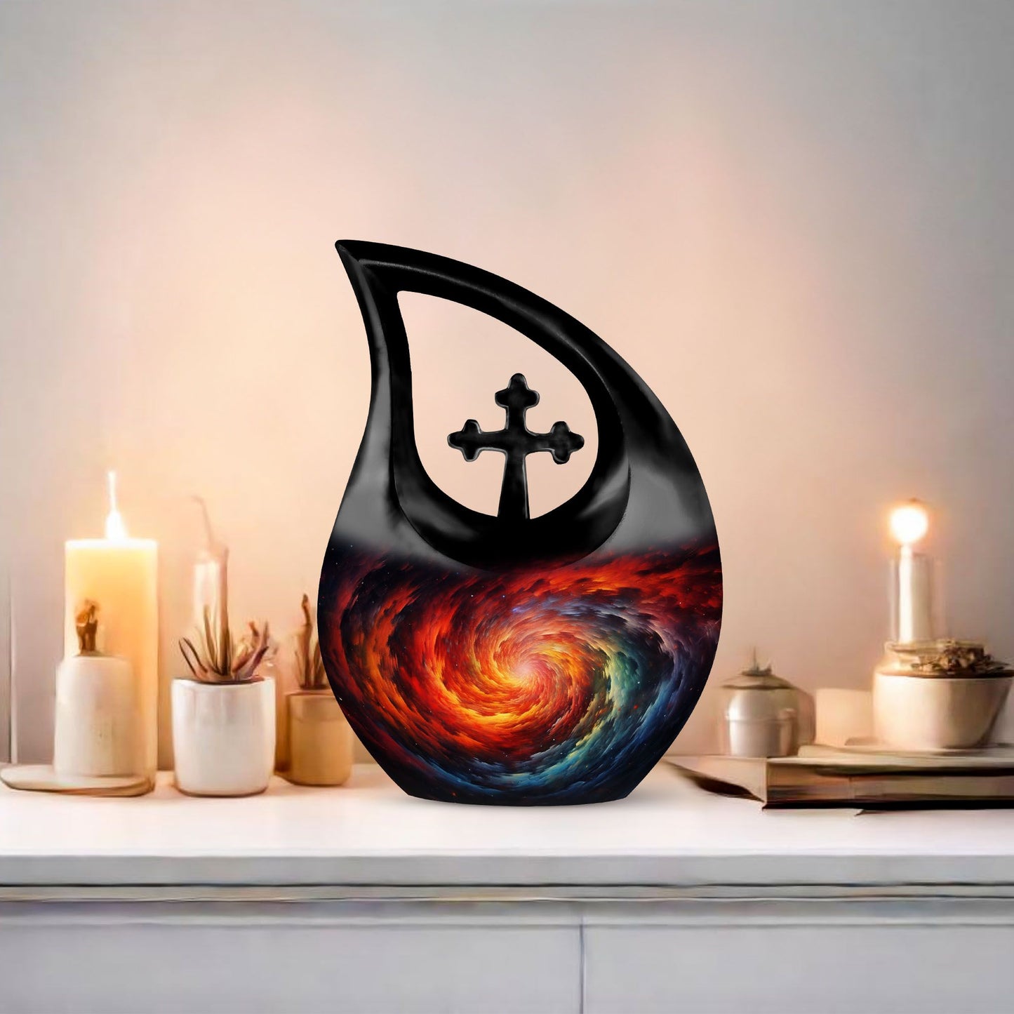 Galaxy memorial urn
