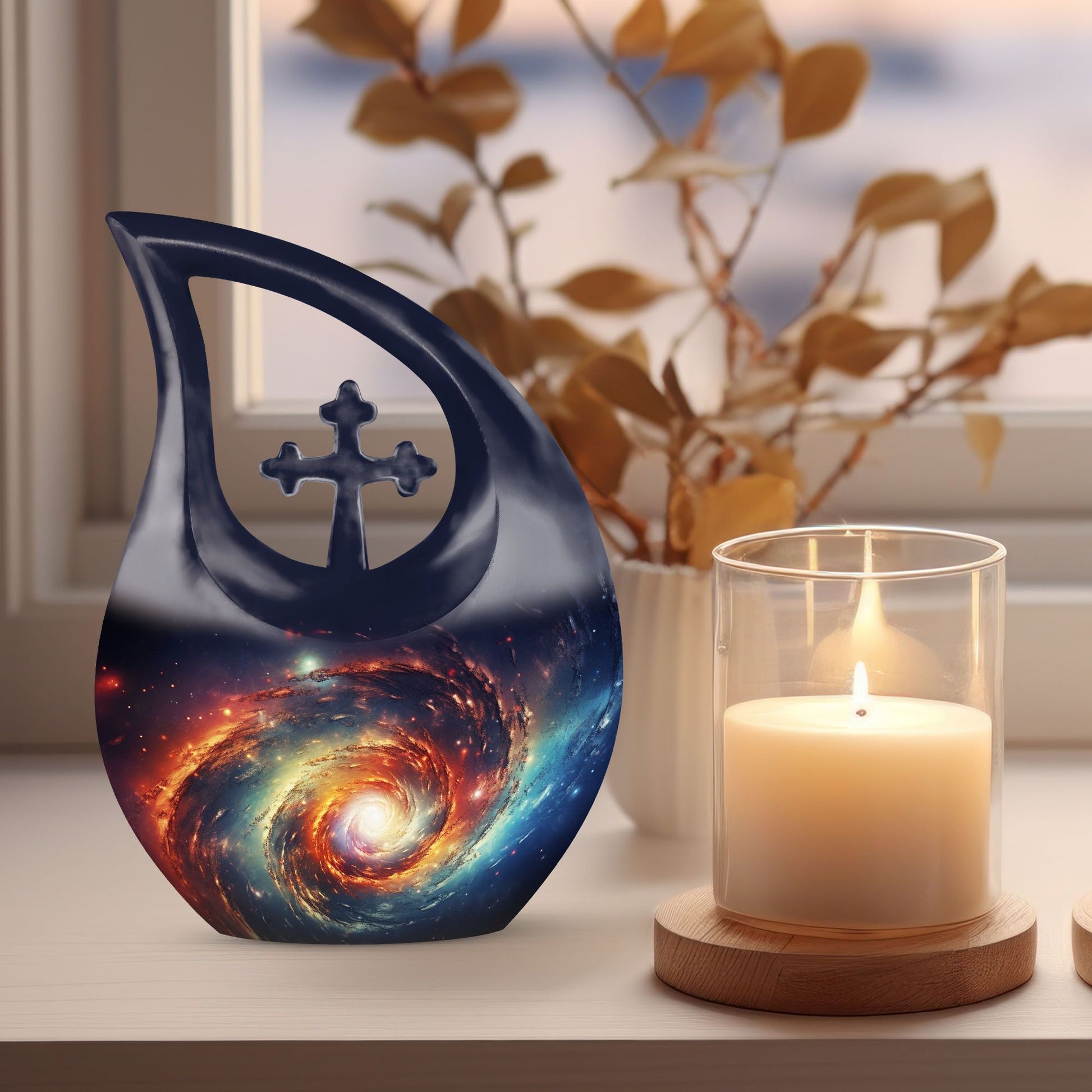 Galaxy-inspired Urn for human ashes