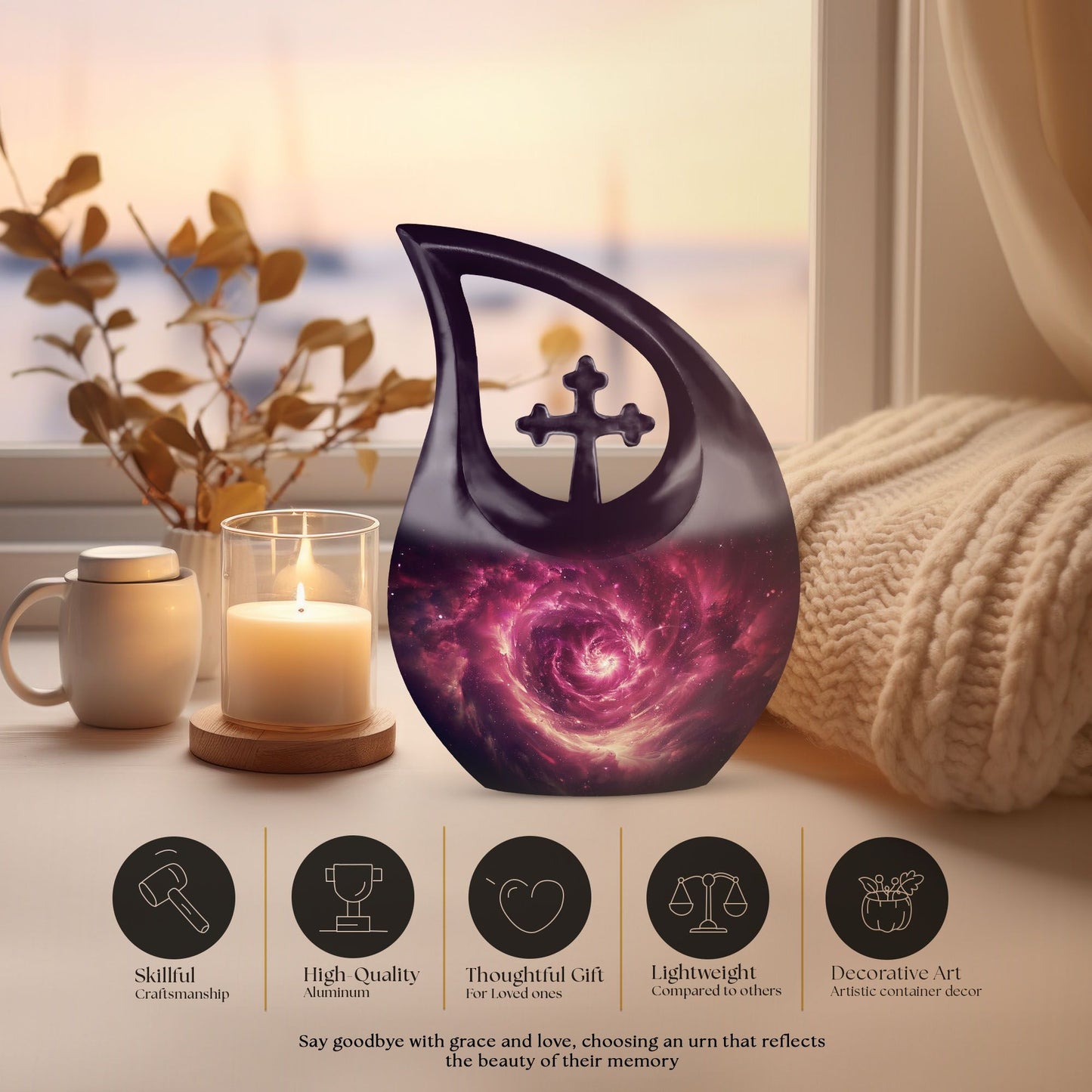 10-inch Galaxy urn 