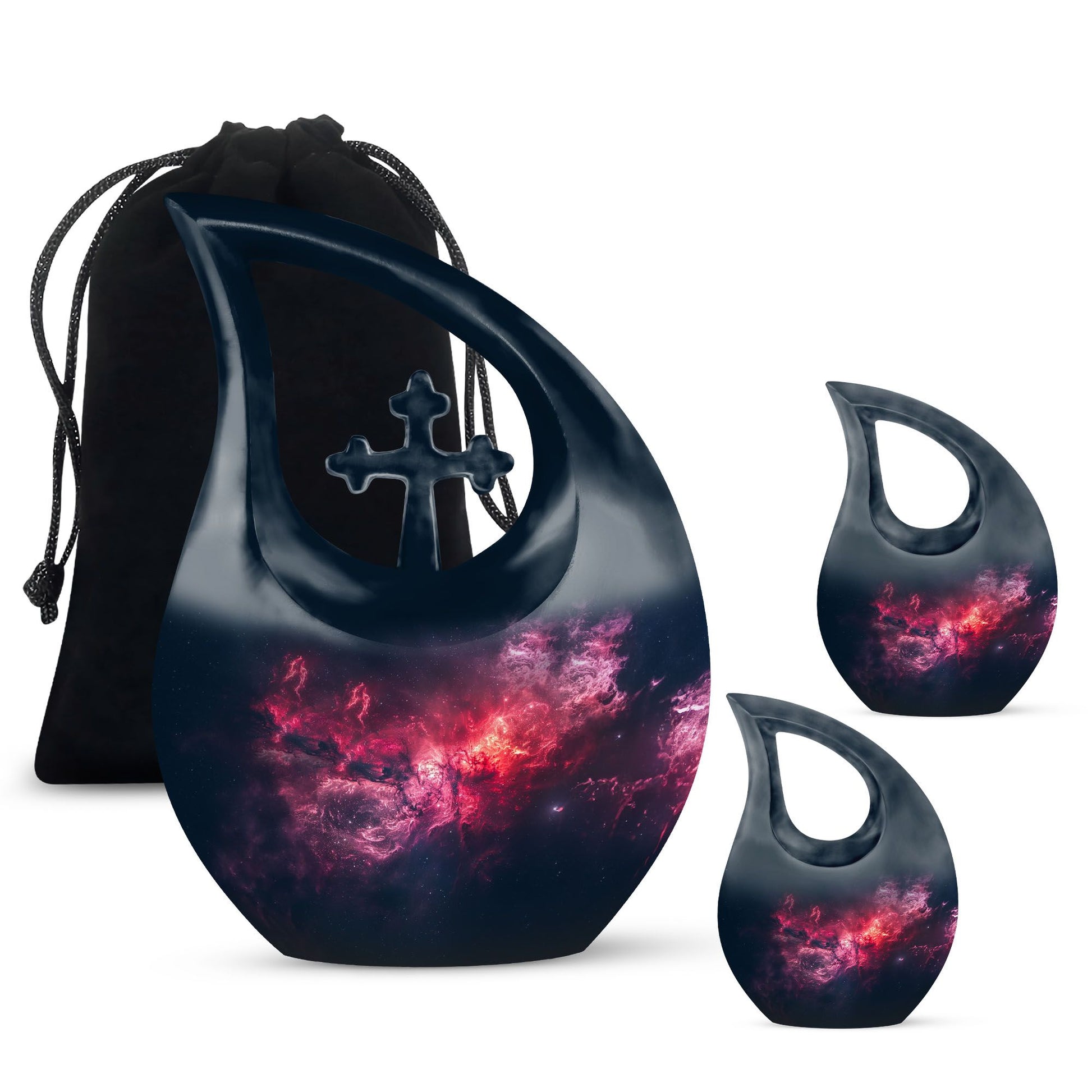 Galaxy Adult Size Cremation Urns - Funeral Decorative Urns