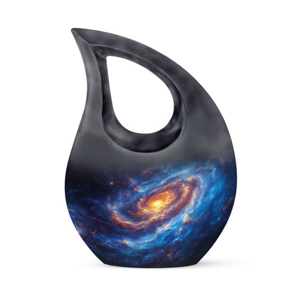 Personalized Galaxy Cremation Urn for Men & Women - 10-inch, 200 cu in - Yatskia