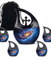 10 Inch Galaxy themed Cross Drop Urn 