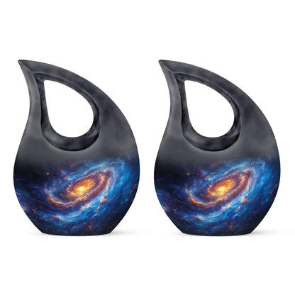 10 Inch Galaxy themed Cross Drop Urn 