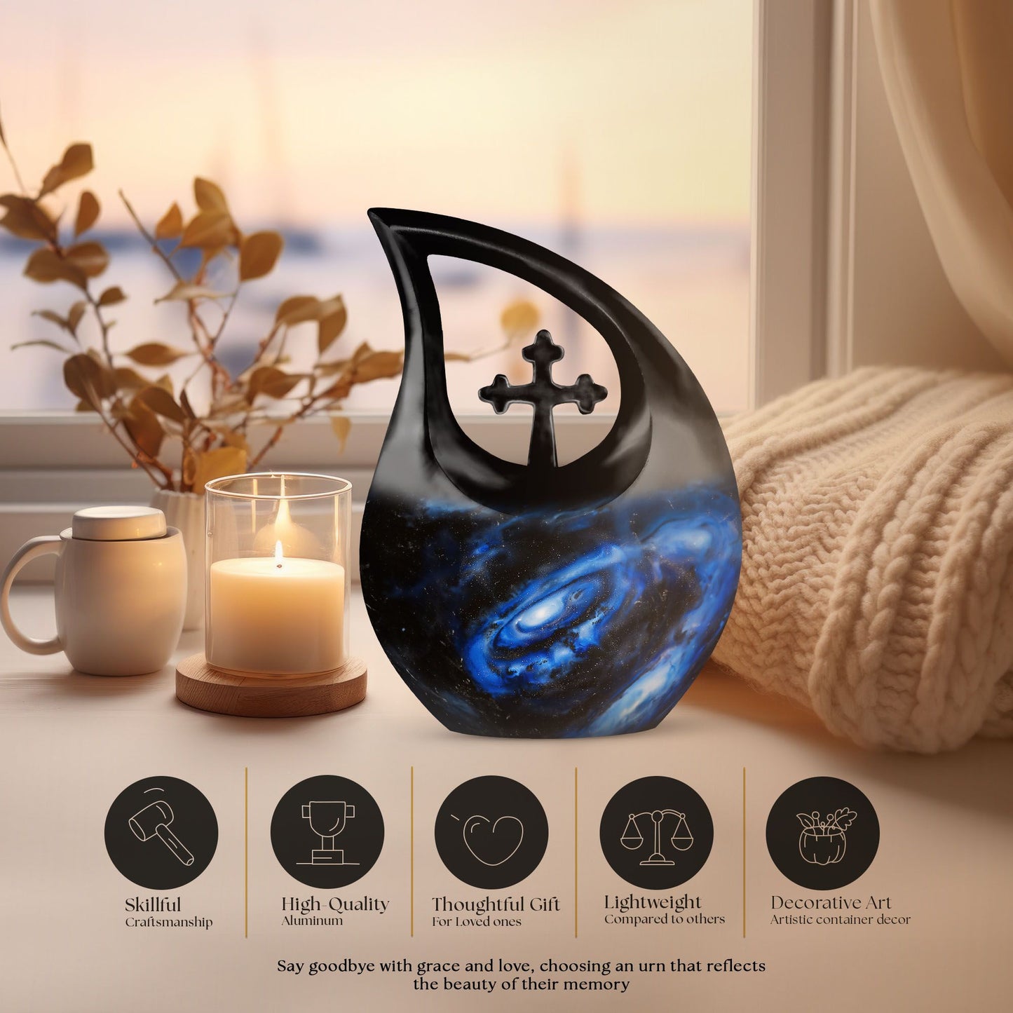 10 inch Galaxy Urn