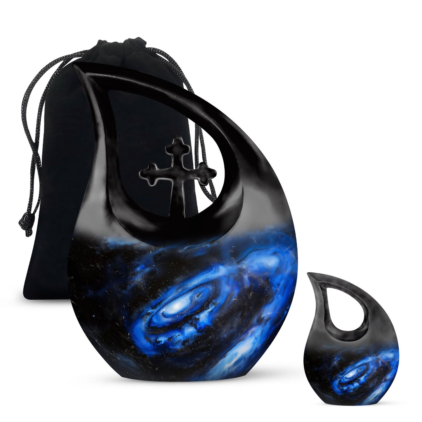 Personalized Galaxy Cremation Urn for Men - 10-inch, 200 cu in - Yatskia