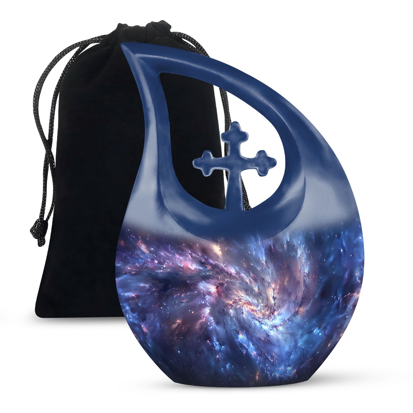 Personalized Galaxy Cremation Urn for Men - 10-inch, 200 cu in - Yatskia