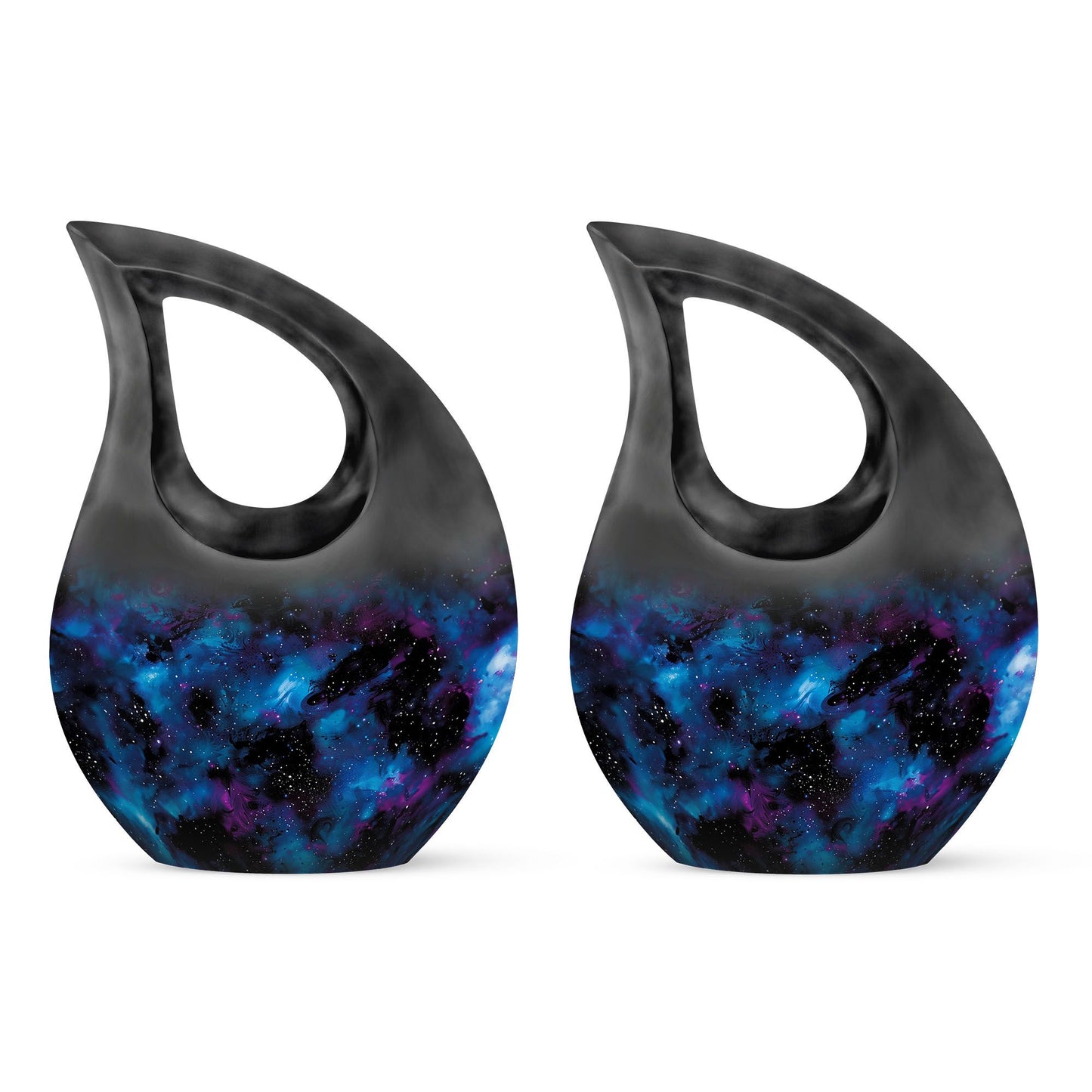 Personalized Galaxy Cremation Urn for Loved One - 10-inch, 200 cu in - Yatskia
