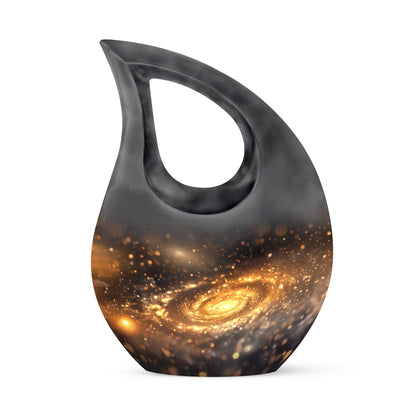 Personalized Galaxy Cremation Urn for Loved One - 10-inch, 200 cu in - Yatskia