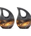 Beautiful Galaxy Decorative Funeral Urn - Burial Urns For Adult Human Ashes