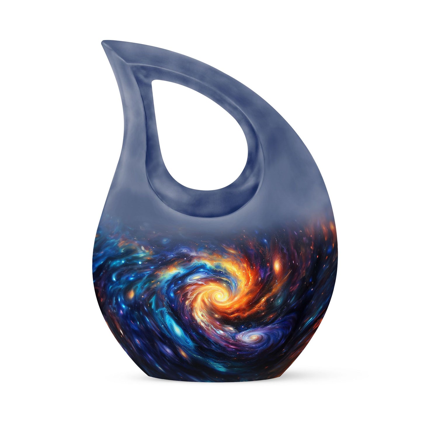 Personalized Galaxy Keepsake Urn for Loved One - 10-inch, 200 cu in - Yatskia