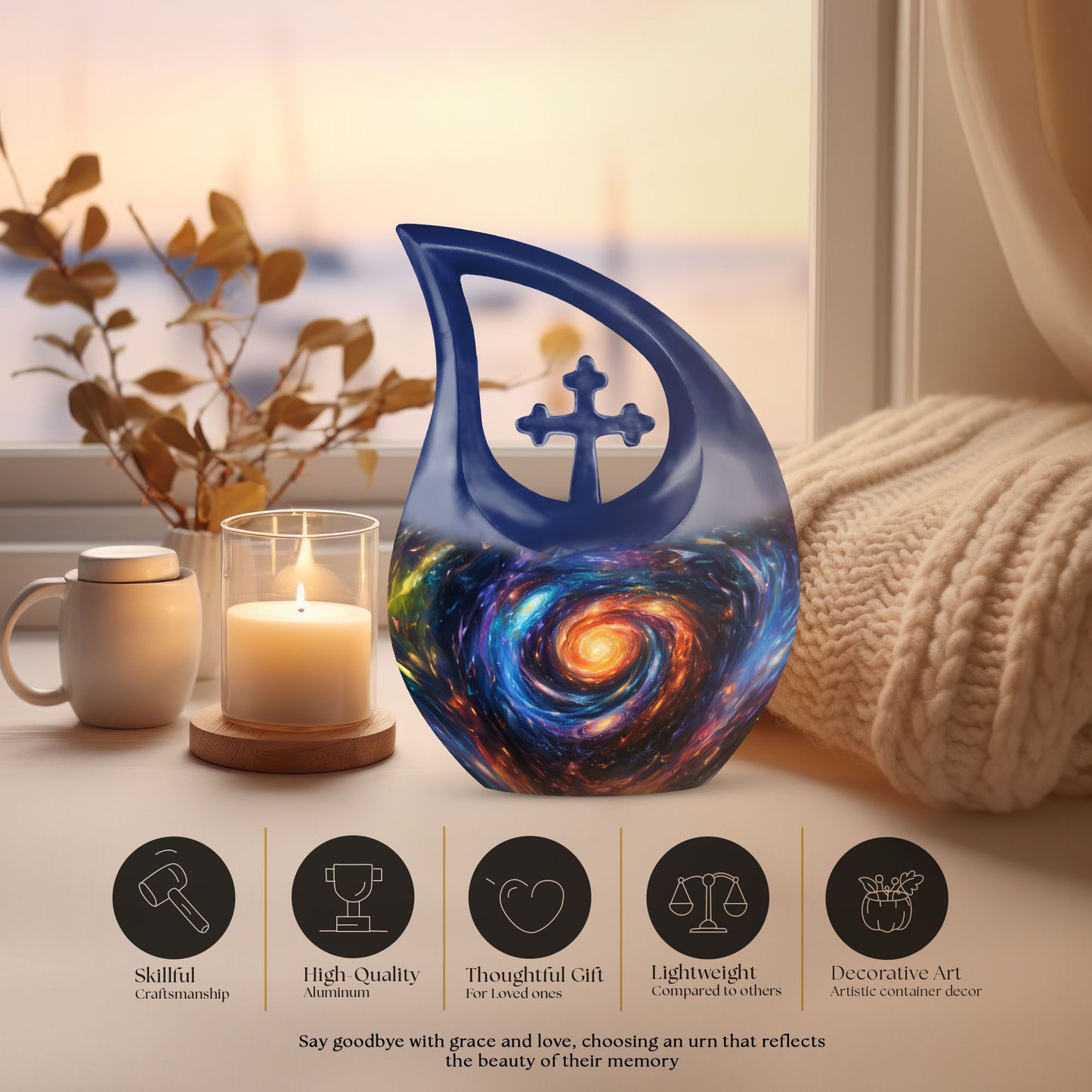 10 Inch Galaxy Urn 