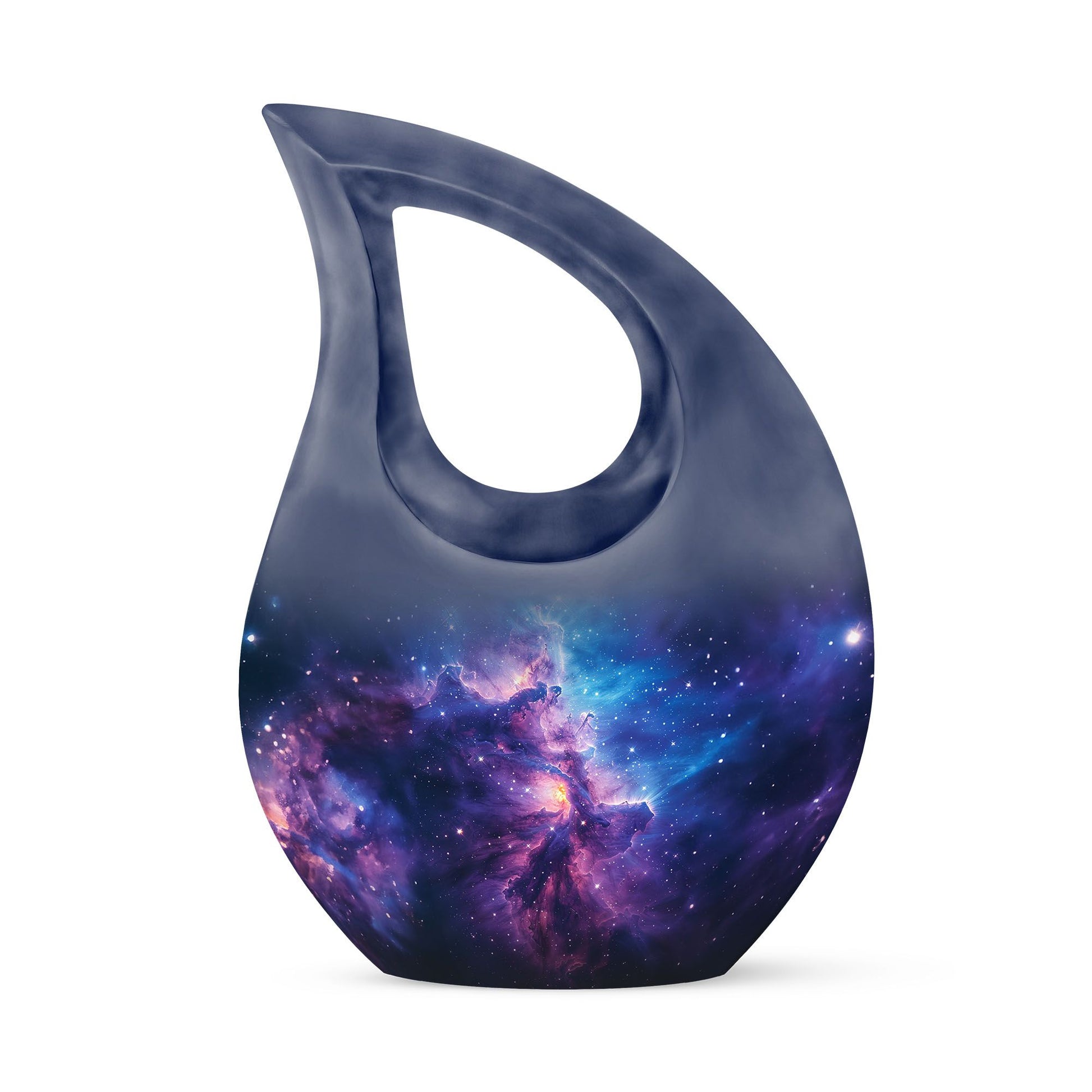 10-inch Galaxy Urn featuring a Cross Drop design