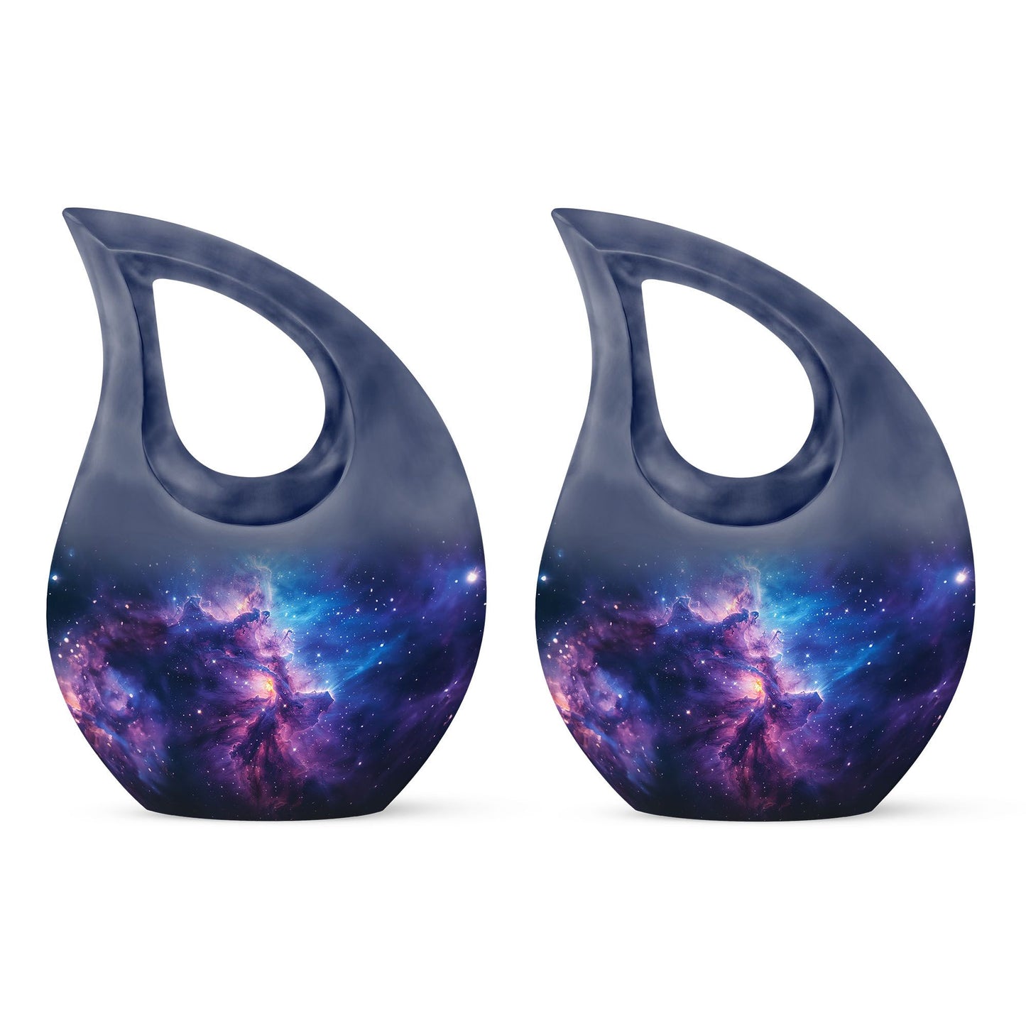10-inch Galaxy Urn featuring a Cross Drop design
