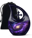 10-inch Galaxy Urn with Cross Drop design, 