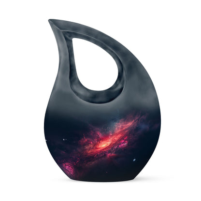 10-inch Galaxy double urn with cross drop design, 