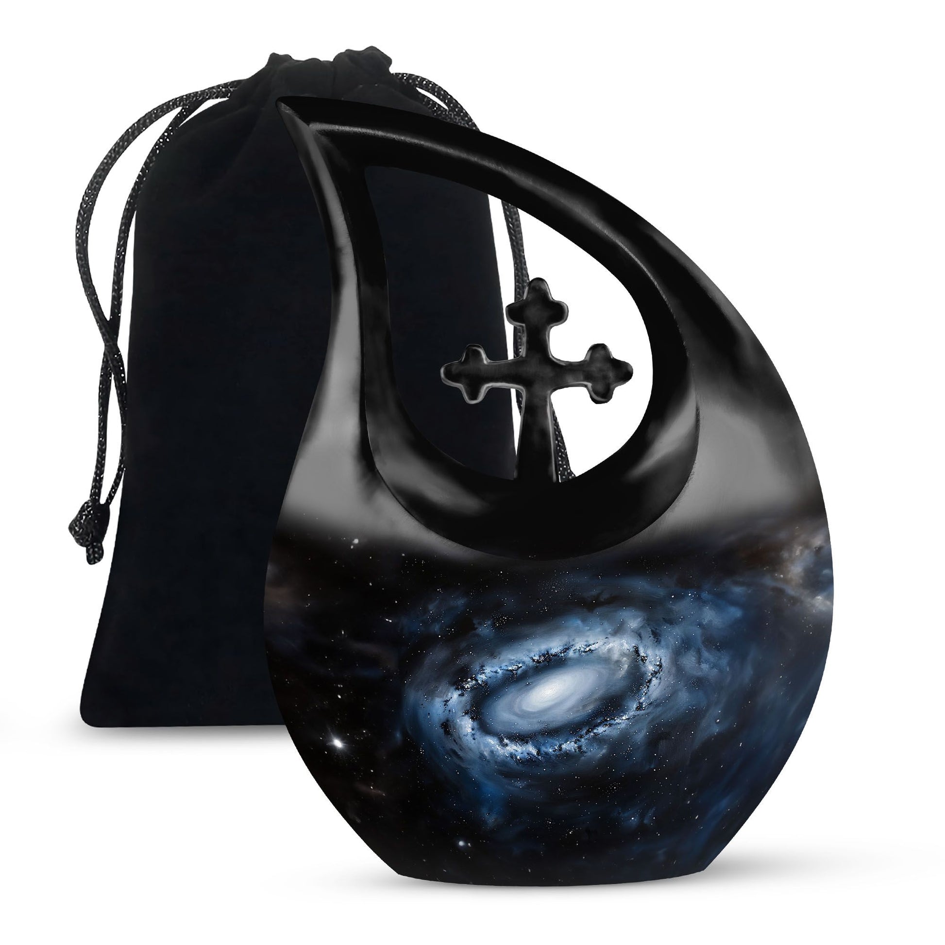 Large 10-inch aluminum Galaxy Urn 