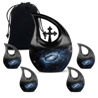 Large 10-inch aluminum Galaxy Urn 