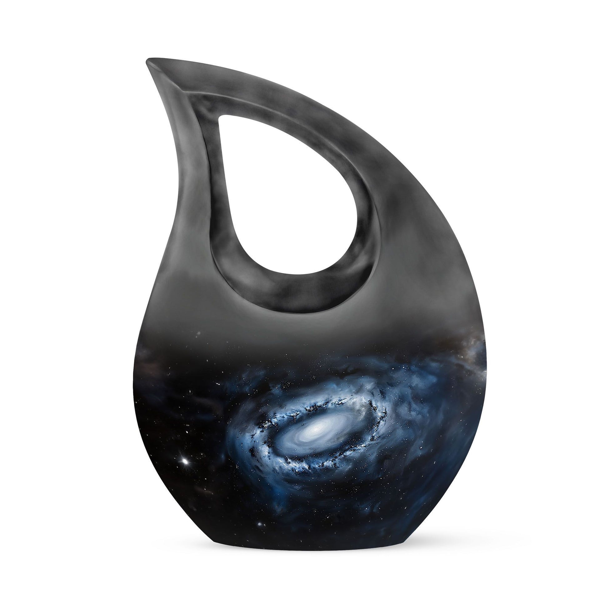 Large 10-inch aluminum Galaxy Urn 