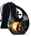 Large Butterfly Urn with Cross Drop Design,