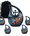 Custom Butterfly Urn, mom memorial urn, Cross Drop design,