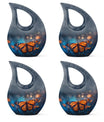 Custom Butterfly Urn, mom memorial urn, Cross Drop design,
