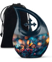 Cross Drop Butterfly Urn