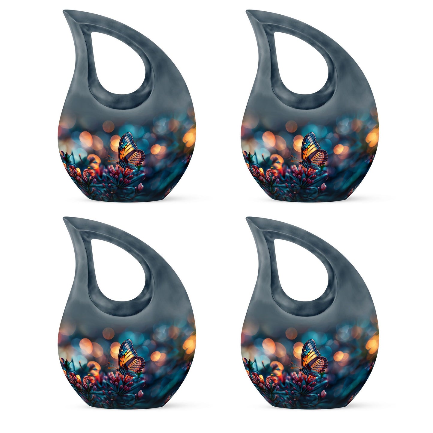 Cross Drop Butterfly Urn