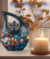 Cross Drop Butterfly Urn